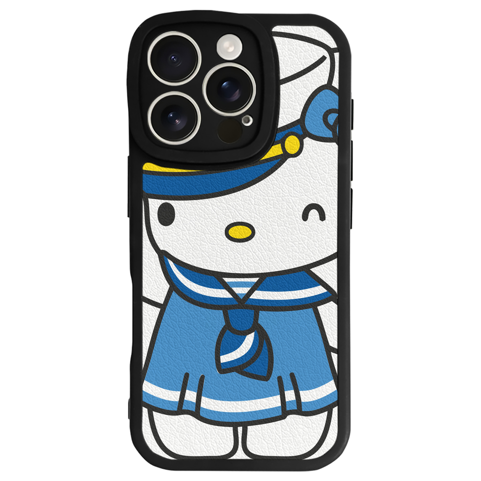 （画像用） Hello Kitty ハローキティ 【iPhone 16シリーズ対応】シリコンスマホケース（レザー調） 材質：シリコン